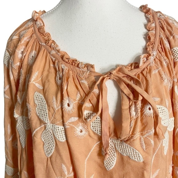 Charina Sarte Papillon Mini Dress - Salmon - Picture 3 of 14